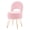 Pink, variant on Casa Pura Furniture Modern Teddy Velvet Storage Ottoman with Folding Back, Round, White