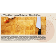End Grain Cutting Board with Stainless Steel Tray