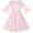 Pink, variant on Girls Dress Pink Lotus Sleeve Lace Princess Party Dress 10 Years