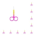 thumbnail image 2 of Minnieouse Pinza para cutículas de uñas, tijeras de acero inoxidable, galvanoplastia, recortadora de cejas resistente al desgaste, espray portátil dorado Spray Oro Rosa 10piezas Minnieouse CBP288402, 2 of 4