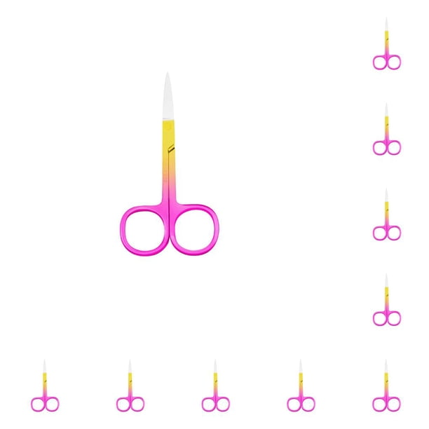 Soidarity Pinzas para cutículas de uñas Tijeras de acero inoxidable Belleza a prueba de agua Pinzas para el pelo de la nariz de mano Accesorio Spray Oro Spray Oro Rosa 10piezas Soidarity CBP288402