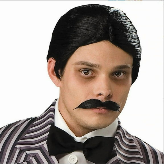 Gomez Addams Wig & Moustache