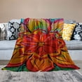 thumbnail image 2 of Pratyus Flowers Print Throw Blanket Lightweight Soft Blanket for Bed Sofa Living Room Decor All Seasons 40x50in, 2 of 6
