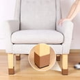 4 Pack Square Furniture Risers Steel Bed Riser, Edge Guard Lifts ...