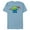 Ocean Blue, variant on Disney and Pixar’s Toy Story Alien Fourth of July - Short Sleeve Blended T-Shirt for Adults - Customized-Ocean Blue