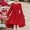Red, variant on Girl Dress Floral Birthday Dresses for Girls Kids Girls Formal Dresses 5-6 Years