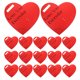 thumbnail image 1 of 20 piezas de material de embalaje de flores para San Valentín, papel de regalo de una sola rosa, soporte para tarjetas de corazón para ramo de boda, fiesta, rojo, 1 of 7