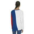 thumbnail image 2 of Women's Tommy Jeans White/Royal Philadelphia 76ers Amelia Color Blocked Long Sleeve T-Shirt, 2 of 3