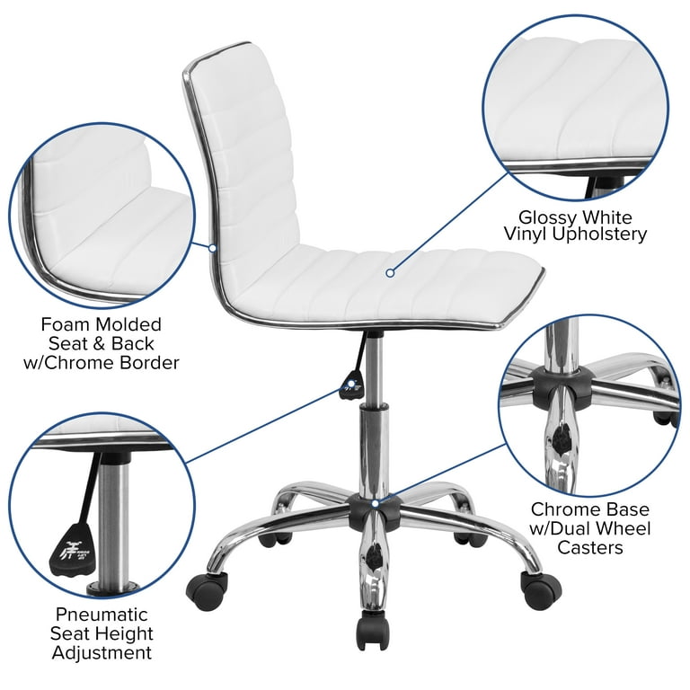 Armless Low Back Office Chair