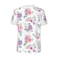 thumbnail image 3 of Rocae Rose Flower B for Breathable Men's Baseball T-Shirt Fashionable Casual Baseball Jersey, Moisture-wicking Sportswear Small, 3 of 9