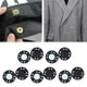 thumbnail image 4 of 10 pares de cierres magnéticos duraderos de 20 mm para coser pantalones y chaquetas. Negro, 4 of 9