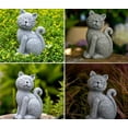 thumbnail image 5 of Solar Cat Garden Statue, Waterproof Outdoor Figurine with Glowing Butterfly, Faux Stone Resin Kitty Sculpture for Yard, Patio & Lawn Decor, Unique Mothers Day & Birthday Gift, 5 of 6