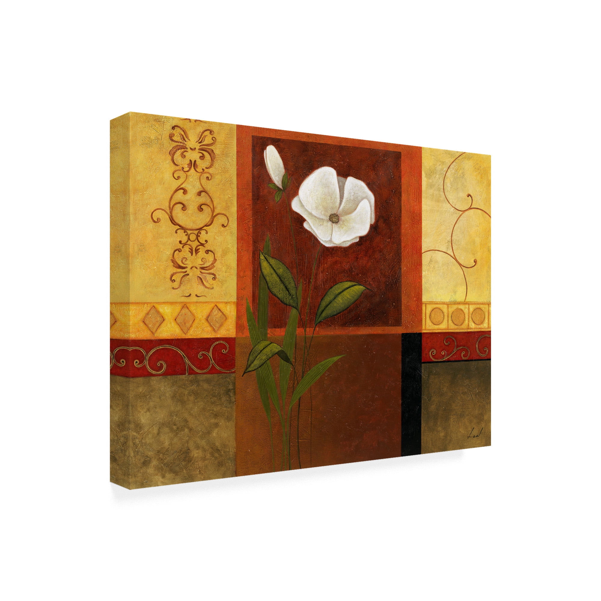Trademark Fine Art 'White On Panels 3' Canvas Art by Pablo Esteban