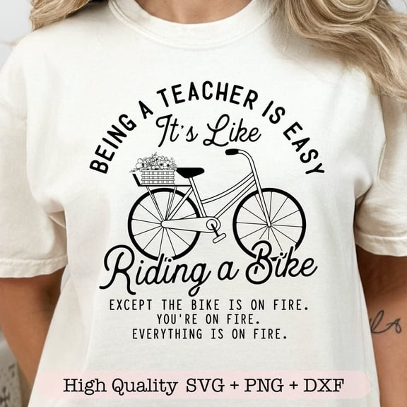 Being A Teacher Is Easy Funny Teacher T-Shirt WHITE Unisex S-5XL Hot Trending Shirt