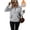 Gray, variant on Women's plush sweatshirt long sleeve half zip pullover Top Winter Fleece hoodie S-2XL