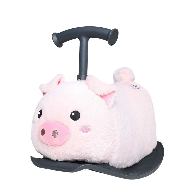 Yvolution My Buddy Roller 2-in-1 Pig Plush Ride-On Toy