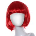 thumbnail image 3 of Qliuoazw Masquerade Small Roll Short Straight Hair Wig RD, 3 of 3
