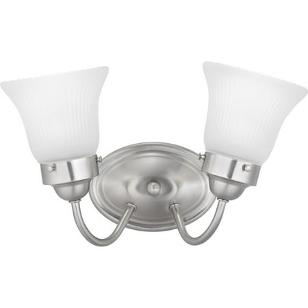 Fluted Glass Collection Two-Light Bath & Vanity