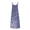 thumbnail image 4 of Generic Women's Summer Maxi Dress Casual V-Neck Sleeveless Bohemian Spaghetti Strap Floral Long Maxi Dress, 4 of 4