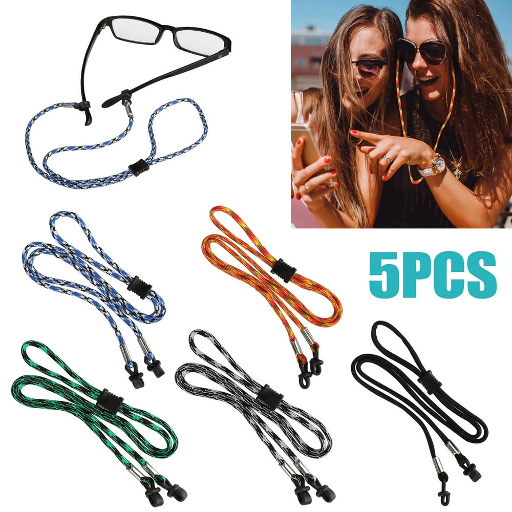 5/10pcs Eyeglass Straps, TSV Adjustable Eyewear Retainers, Nonslip