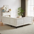 thumbnail image 5 of Chesterfield Button Tufted L-Shaped Sectional Sofa, 5 Seaters Chenille Upholstered Modular Corner Couch With Nailhead Trim for Living Room Office Apartment, 5 of 15