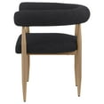 thumbnail image 6 of Coaster Dunmore Boucle Fabric Upholstered Dining Arm Chair in Black, 6 of 11