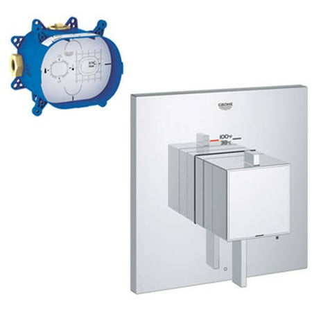 Jacuzzi Shower Module - Grohe K19926-35026-000 Cosmo Tub/Shower Single Function Thermostatic with Control Module Trim Kit, Chrome