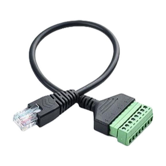 For RJ45 to 8-pin screw terminal network cable connector cable easy to install