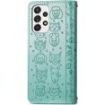 thumbnail image 3 of Wallet Phone Case for Samsung Galaxy A53 5G,Cute Cartoon Cat Dog Pattern PU Leather Case with Magnetic Clasp and Cash Card Slots Holder Cover for Samsung Galaxy A53 5G CD Green, 3 of 18