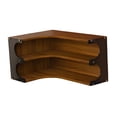 thumbnail image 2 of simhoa Corner Shelf 2 Tier Organization Elegant Space Saving Multipurpose Display Stand Walnut color, 2 of 8