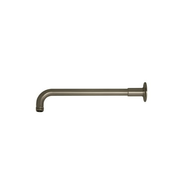 Whitehaus Collection  WHSA350-1-BN 14 in. Showerhaus solid brass one-piece shower arm with decorative faux sleeve- Brushed Nickel