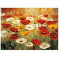 thumbnail image 2 of Area Rugs 2x3 Ft Retro Floral Red White Yellow Poppy Flowers Oil Painting Non-Slip Washable Rug Indoor Rug Floor Mats Non Shedding Carpet for Living Room Bedroom Dining Room Home Decor, 2 of 8