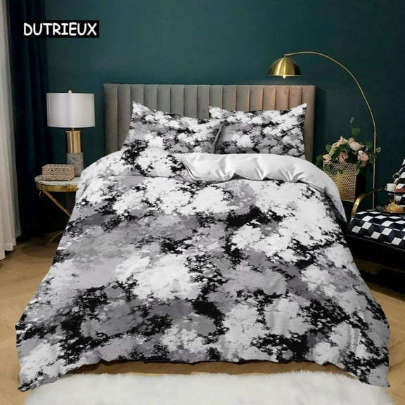 Small Fresh Duvet Cover Set Fresh Garden Style Red Yellow Flowers Green Leaf Bedding Set Teens King