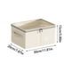 thumbnail image 3 of Caja de almacenamiento de ropa con doble cremallera visible | Organizador de armario grande de tela gruesa | Bolsa transparente para ropa, ropa de cama, juguetes y zapatos | Solución multiusos para, 3 of 6