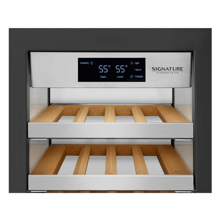 Signature Kitchen Suite - 71-Bottle Built-In Dual Zone Wine Cooler