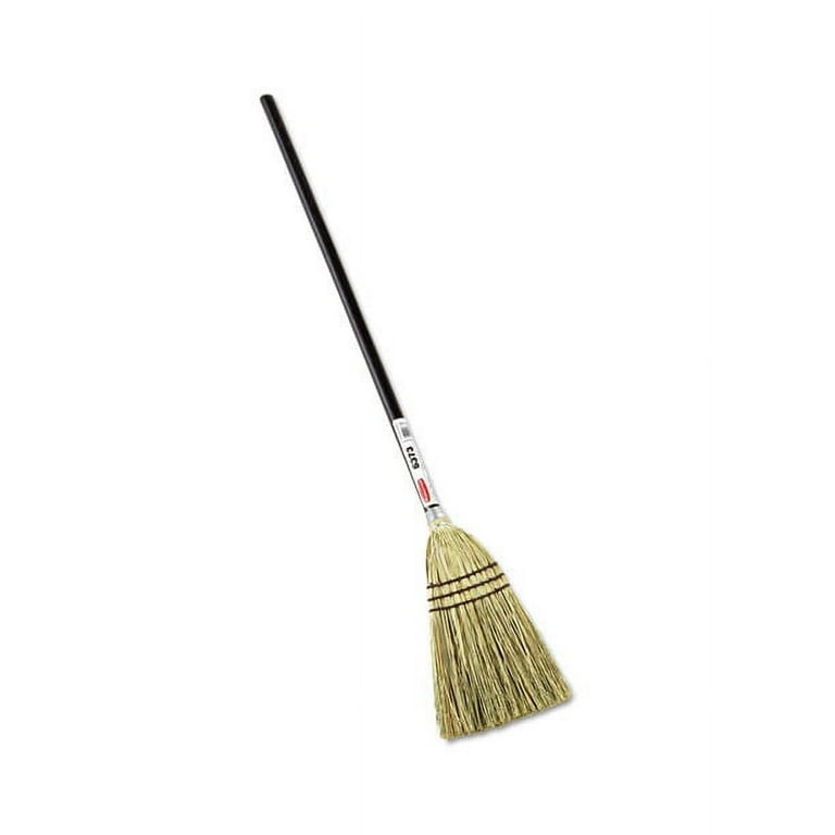 Rubbermaid Commercial Wood Handle Lobby Corn Broom - Corn Fiber Bristle - 12 Rubbermaid Commercial Wood Handle Lobby Corn Broom - Corn Fiber Bristle - 12