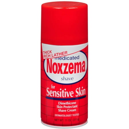 6 Pack Noxzema Medicated Shave Cream for Sensitive Skin 11 oz (Best Shaving Soap For Sensitive Skin)