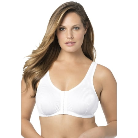 

Leading Lady Women s Plus Size Marlene Lounge Front-Close Wireless Bra Bra