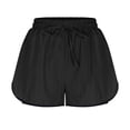 thumbnail image 6 of Conairie Athletic Shorts for Women Loose Quick Dry Stretch High Waisted Yoga Shorts with Built-In Liner Lightweight Summer Sport Shorts with Pockets Black M, 6 of 6