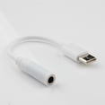 thumbnail image 2 of Cable de carga Tipo-C Bearachild a conector de audio de 3,5 mm Blanco, 2 of 5