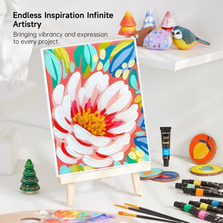 Shuttle Art Acrylic Paint Set, 30 Colors with 3 Free Brushes photo 7