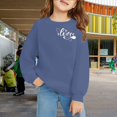 thumbnail image 2 of Otqutp Kids Oversized Sweatshirts with Heart Graphic Girls Long Sleeve Cotton Crewneck Sweatshirt Boys Cute Pullover Shirts, 2 of 6