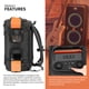 thumbnail image 4 of Mochila portátil Inteprter para altavoces y Cables de audio/vídeo Negro, 4 of 6