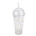 thumbnail image 2 of Vaso para agua Valtari 380 ml con popote y diseño de unicornio plata, 2 of 3