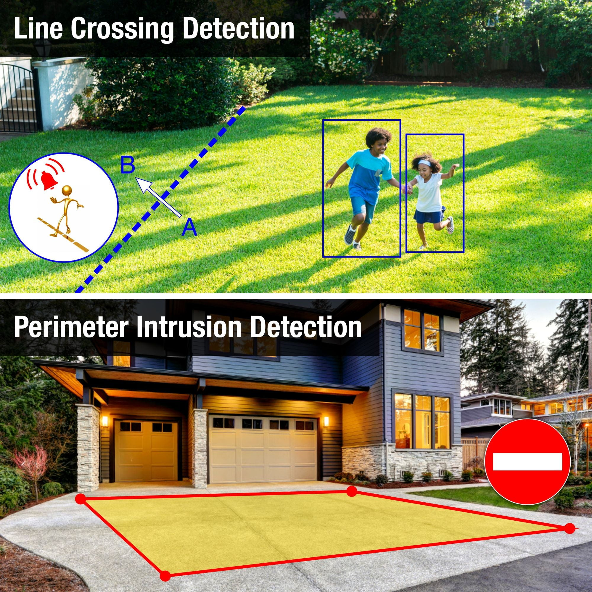 Elder AI Security Camera System PTZ 12MP NVR 8Ch PoE, 5-Camera 4K 30FPS Dual-Light Outdoor 3TB, Sony Sensor & NDAA, Face & License Plate, Full Color Surveillance Wired NocVU Series