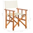 thumbnail image 4 of vidaXL Director's Chairs 2 pcs Solid Acacia Wood, 4 of 5