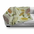 thumbnail image 3 of Garden Art Soft Flannel Fleece Blanket, Reviving Nature Composition with Flowers Birds and Butterflies Cheerful Spring, Cozy Plush for Indoor and Outdoor Use, 60" x 80", Multicolor, by Ambesonne, 3 of 6