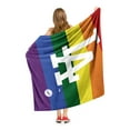 thumbnail image 5 of The Northwest Group  Los Angeles Dodgers Pride 50" x 60" Silk Touch Throw Blanket, 5 of 5