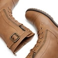 thumbnail image 3 of BURUDANI Women's Ankle Bootie Winter Lace up Mid Calf Military Combat Boots, 3 of 6