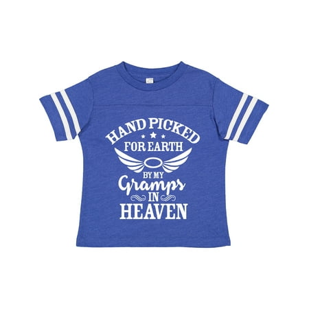 

Inktastic Handpicked for Earth By My Gramps in Heaven with Angel Wings Boys or Girls Toddler T-Shirt